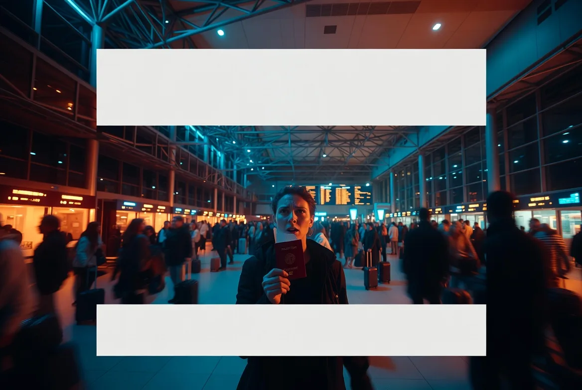 Urgent Travel Service — Within 14 Days — US passport with boarding pass at airport